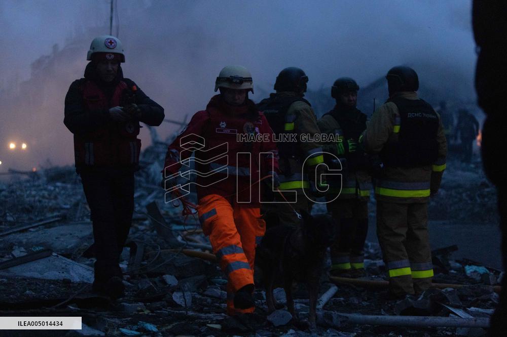 Russian Forces Strike Residential Areas Of Kharkiv - Ukraine