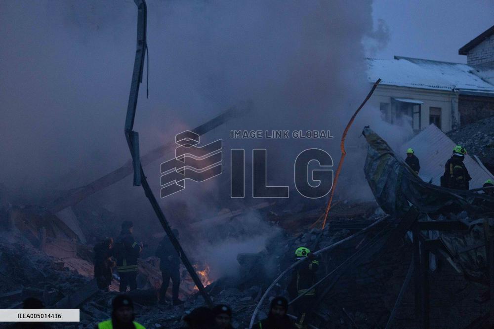 Russian Forces Strike Residential Areas Of Kharkiv - Ukraine