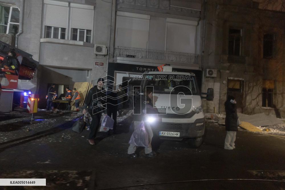 Russian Forces Strike Residential Areas Of Kharkiv - Ukraine