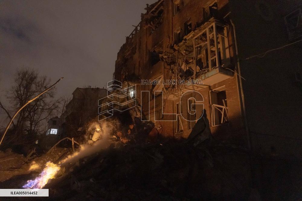 Russian Forces Strike Residential Areas Of Kharkiv - Ukraine