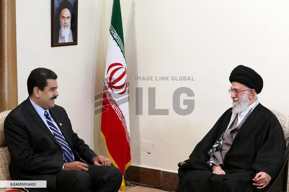 File photo of Ayatollah Ali Khamenei and Nicolas Maduro in 2015 - Tehran