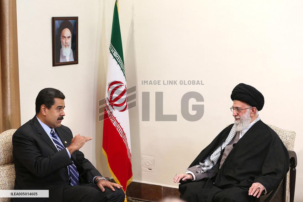File photo of Ayatollah Ali Khamenei and Nicolas Maduro in 2015 - Tehran