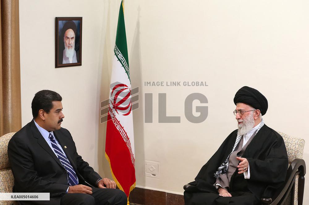 File photo of Ayatollah Ali Khamenei and Nicolas Maduro in 2015 - Tehran