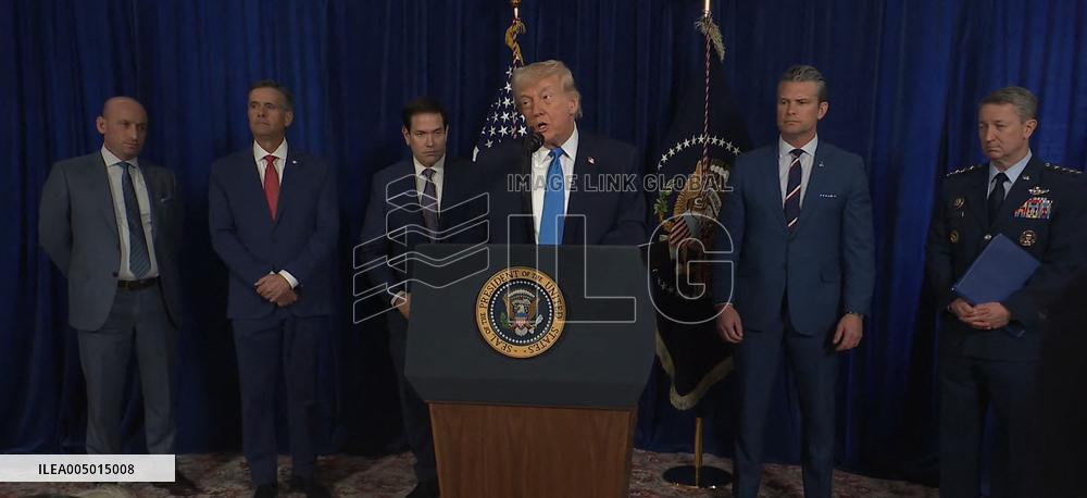 US President Donald Trump Holding A Press Conference On Capture Of Maduro - Palm Beach