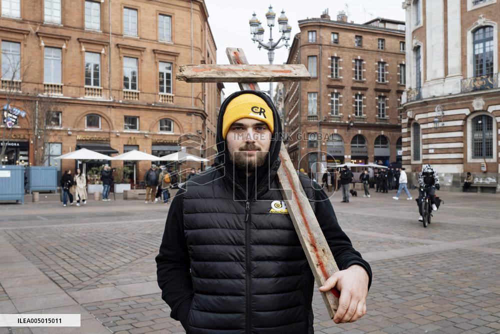 Farmers' Union Protest Against the Government's management of the DNC - Toulouse