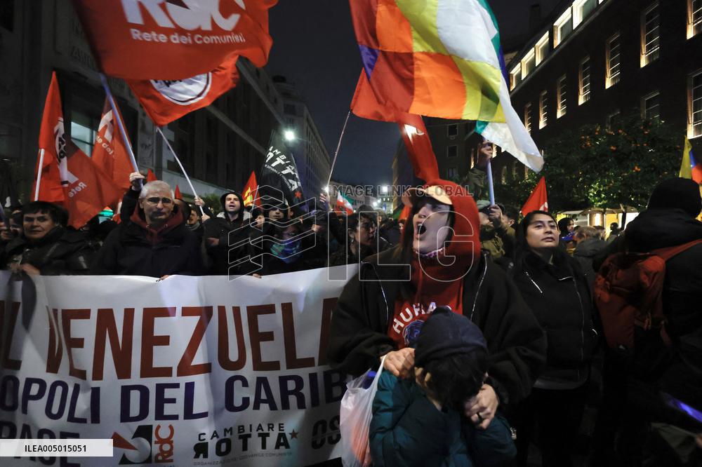 Rome Protests Against US Capture Of Maduro - Italy