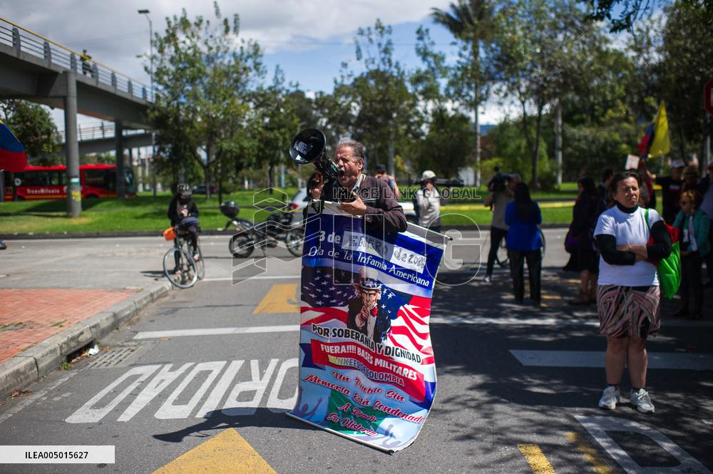 Venezuela Crisis Demonstrations in Colombia