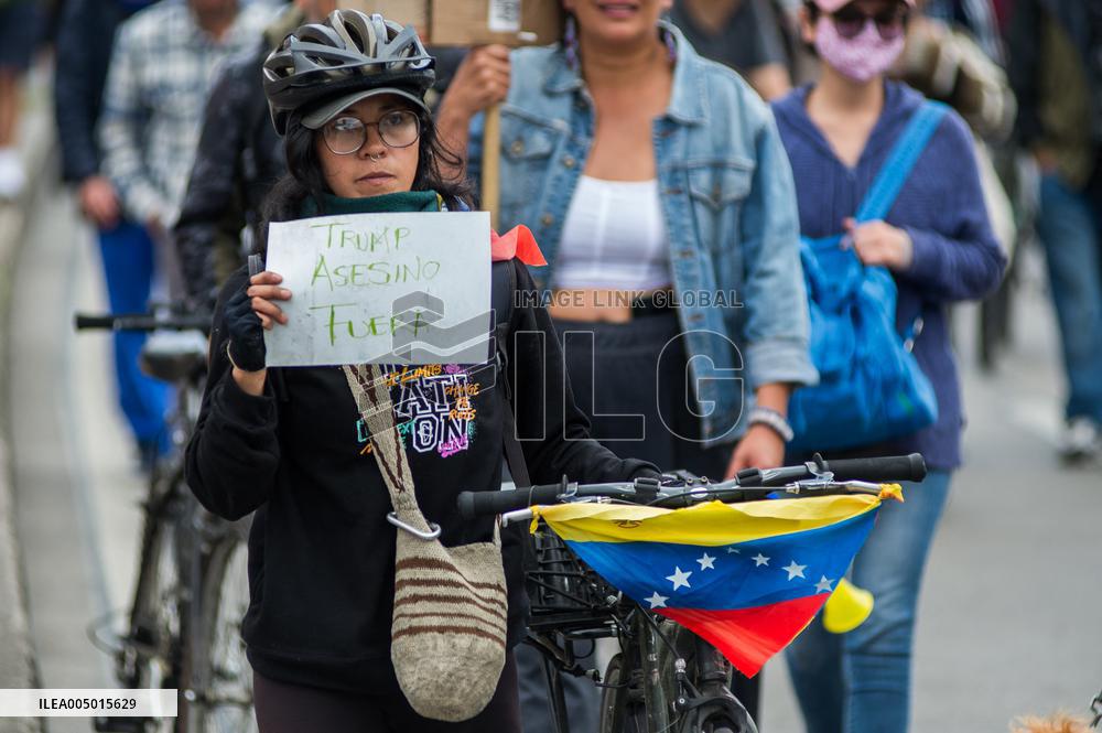 Venezuela Crisis Demonstrations in Colombia