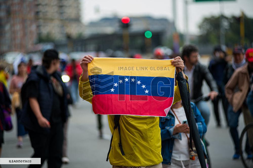 Venezuela Crisis Demonstrations in Colombia