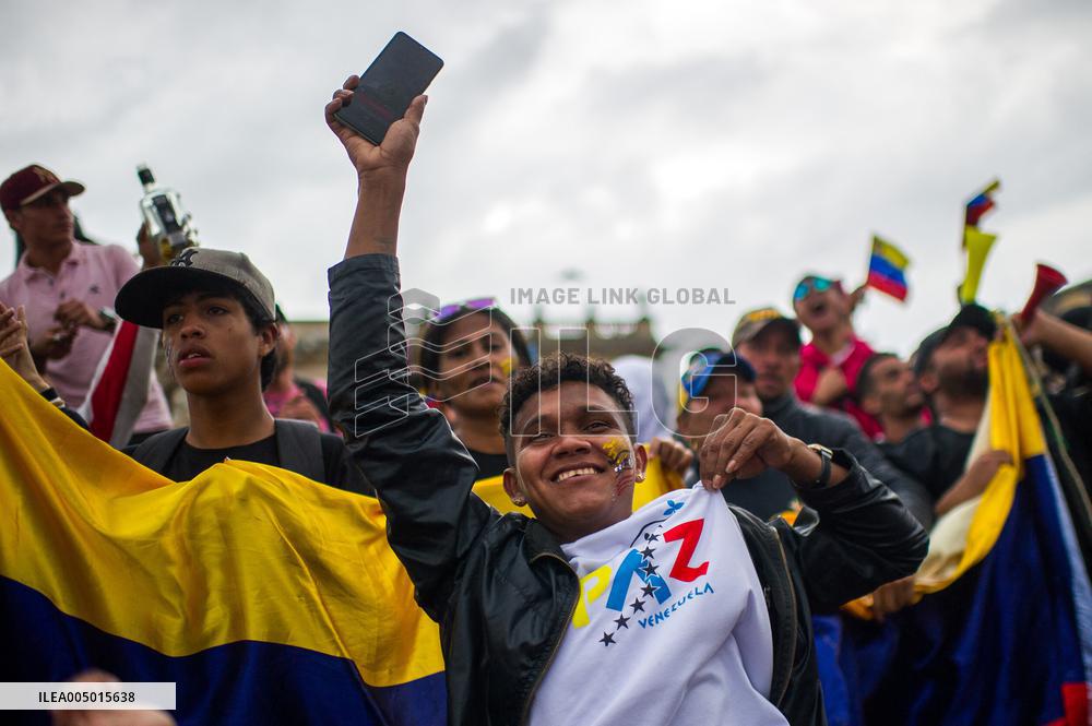 Venezuela Crisis Demonstrations in Colombia