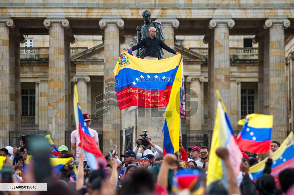 Venezuela Crisis Demonstrations in Colombia