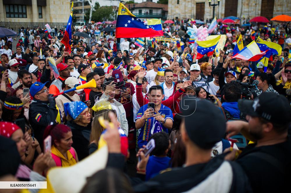 Venezuela Crisis Demonstrations in Colombia