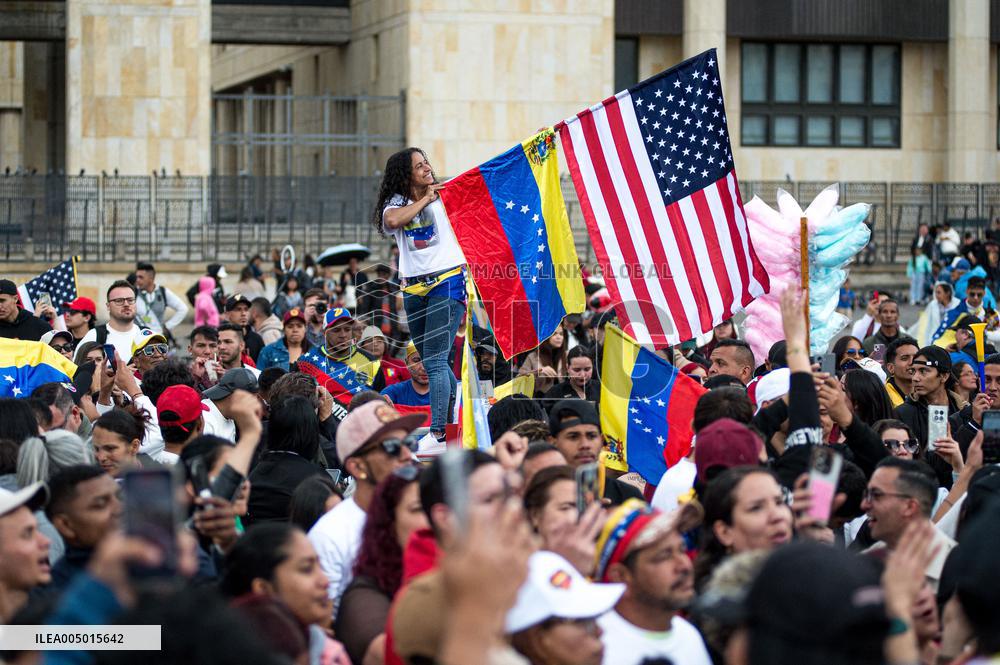 Venezuela Crisis Demonstrations in Colombia