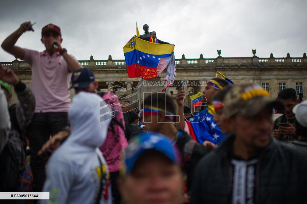Venezuela Crisis Demonstrations in Colombia