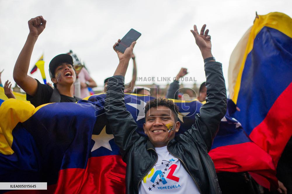 Venezuela Crisis Demonstrations in Colombia