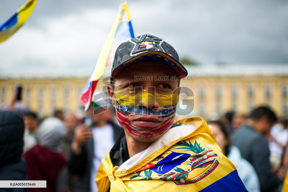 Venezuela Crisis Demonstrations in Colombia