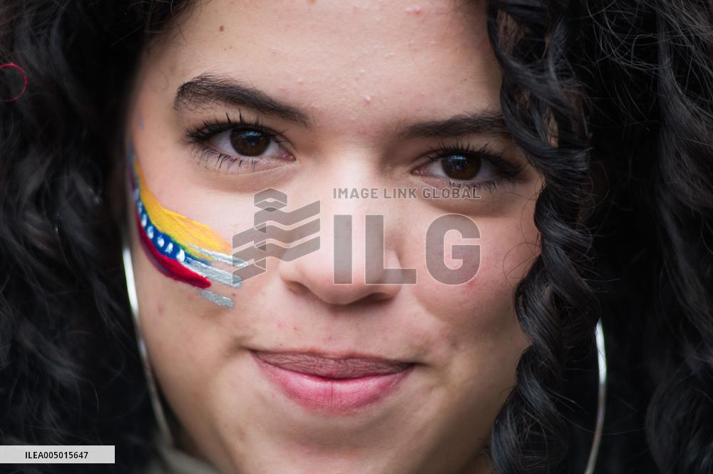 Venezuela Crisis Demonstrations in Colombia