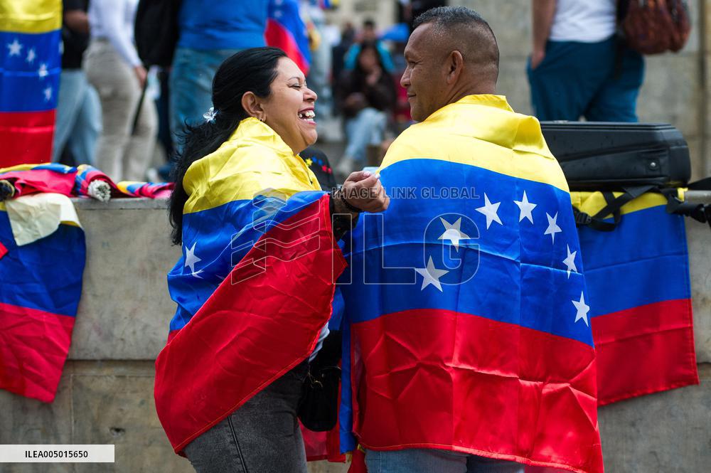 Venezuela Crisis Demonstrations in Colombia