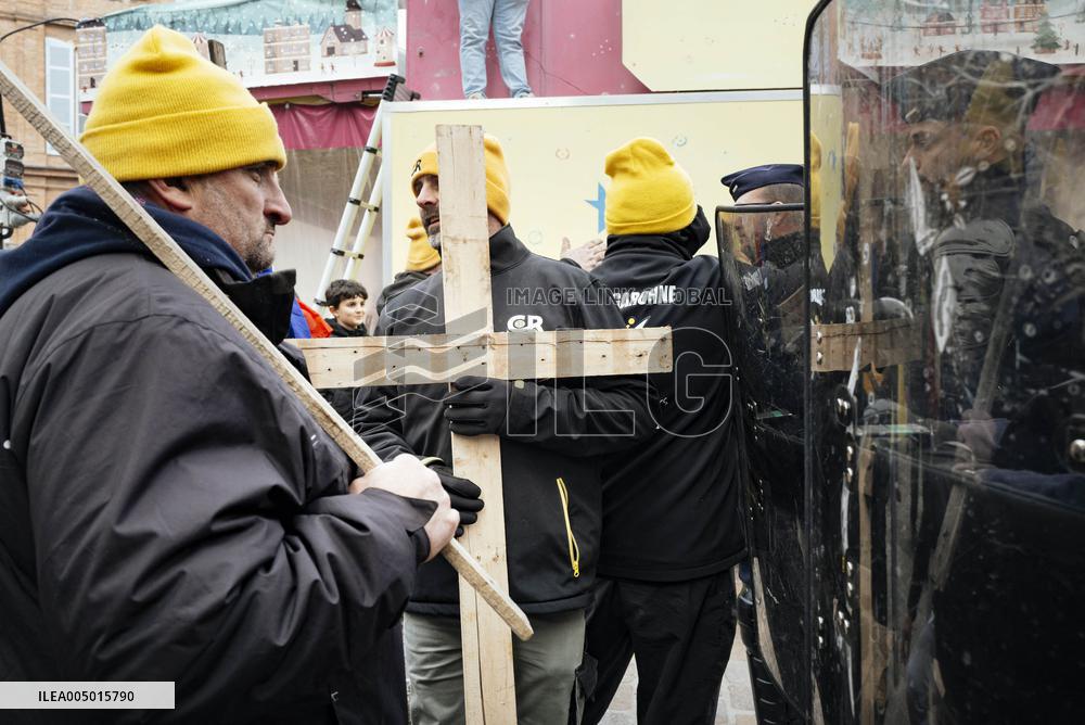 Action By The Inter-Union Group Of Farmers In Toulouse