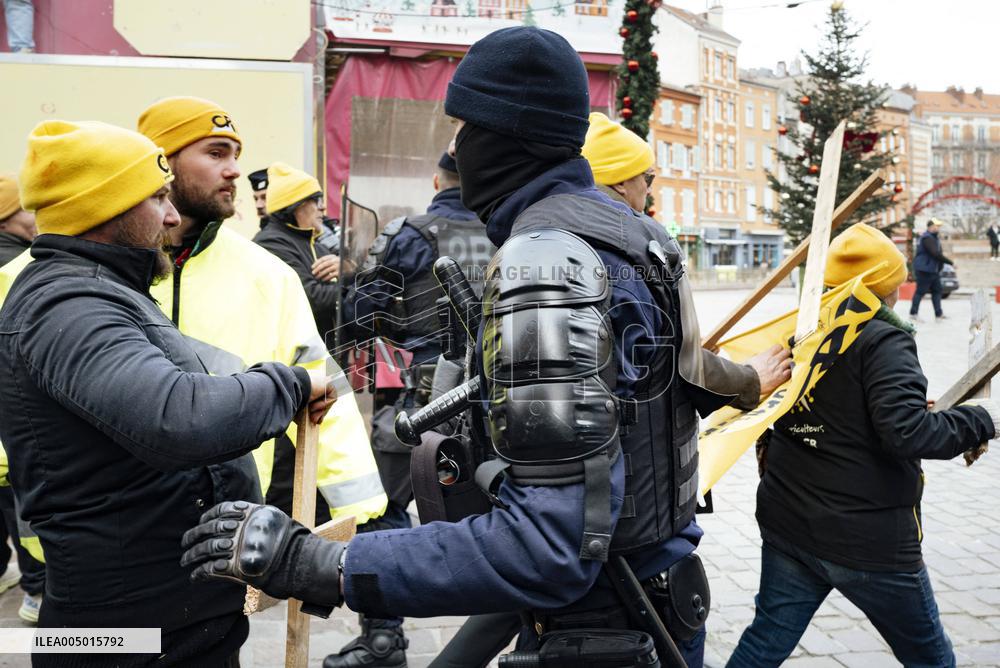 Action By The Inter-Union Group Of Farmers In Toulouse