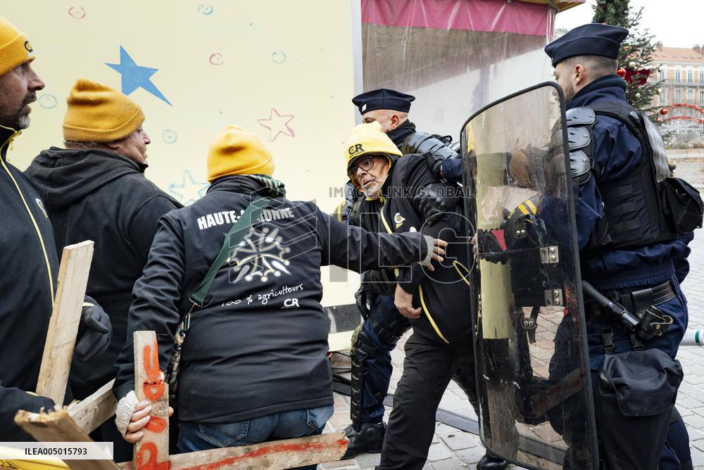 Action By The Inter-Union Group Of Farmers In Toulouse