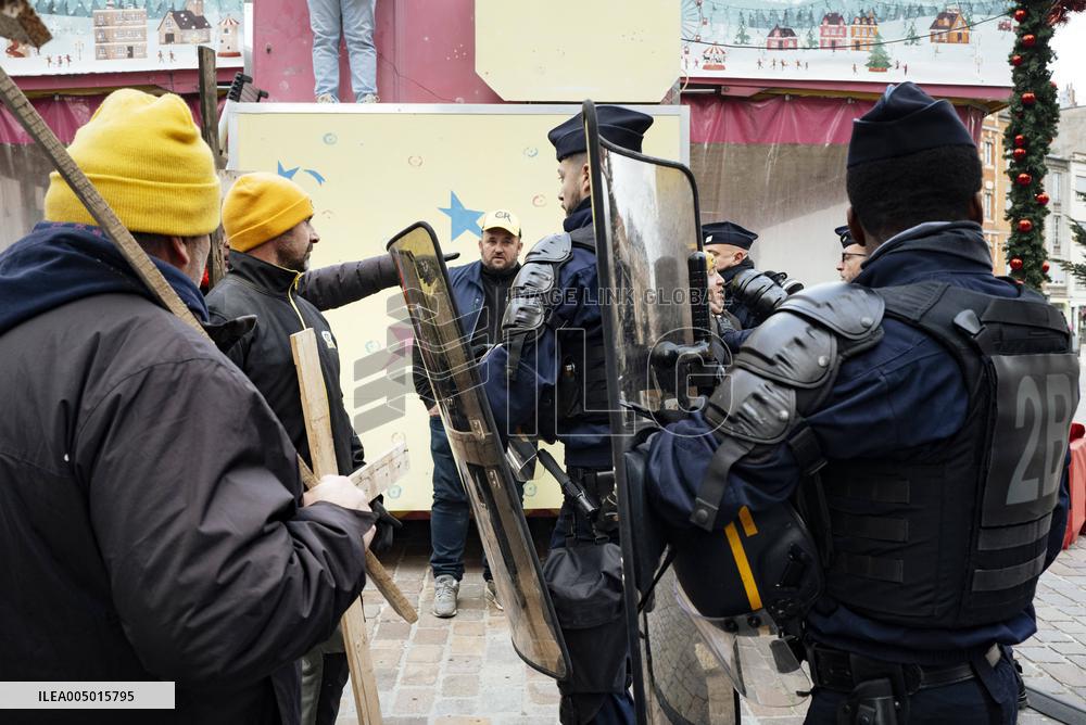 Action By The Inter-Union Group Of Farmers In Toulouse