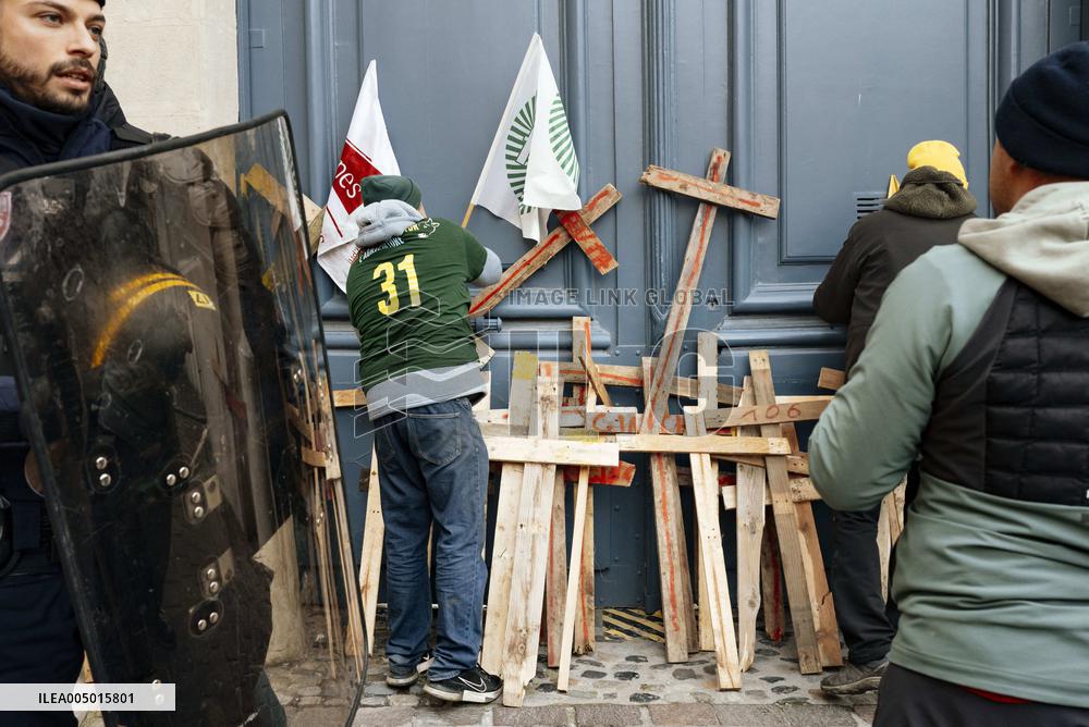 Action By The Inter-Union Group Of Farmers In Toulouse