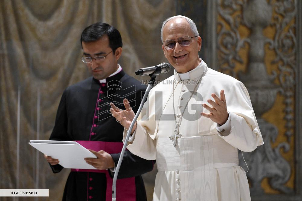 Pope Leo XIV At A Concert In The Sistine Chapel - Vatican
