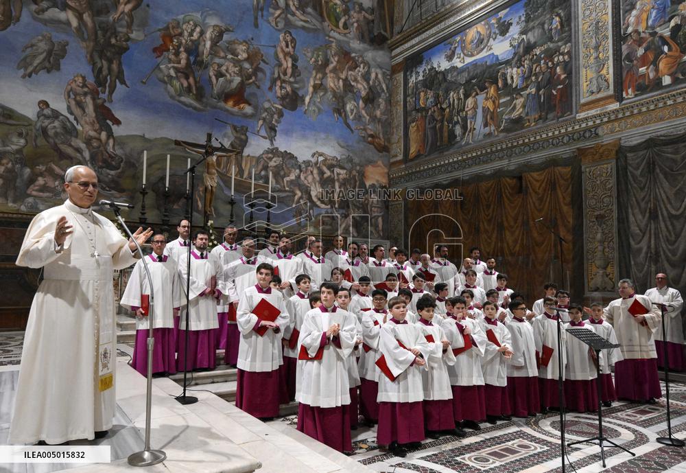 Pope Leo XIV At A Concert In The Sistine Chapel - Vatican