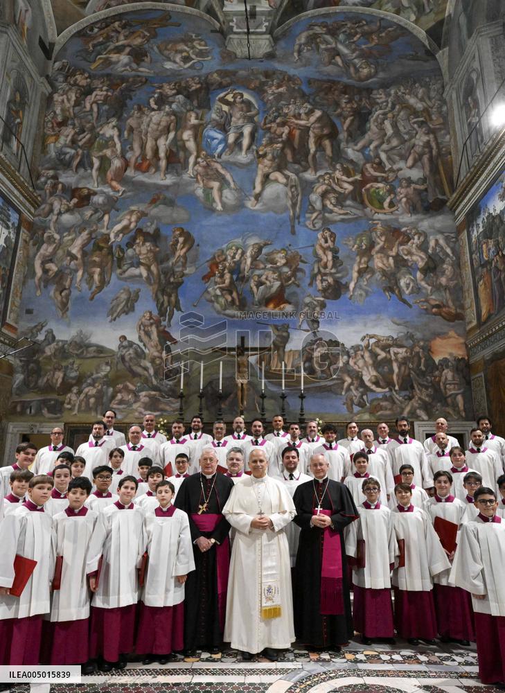 Pope Leo XIV At A Concert In The Sistine Chapel - Vatican
