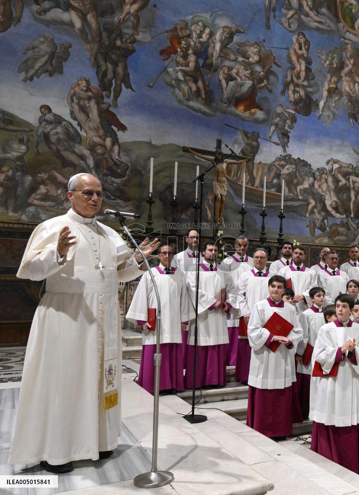 Pope Leo XIV At A Concert In The Sistine Chapel - Vatican