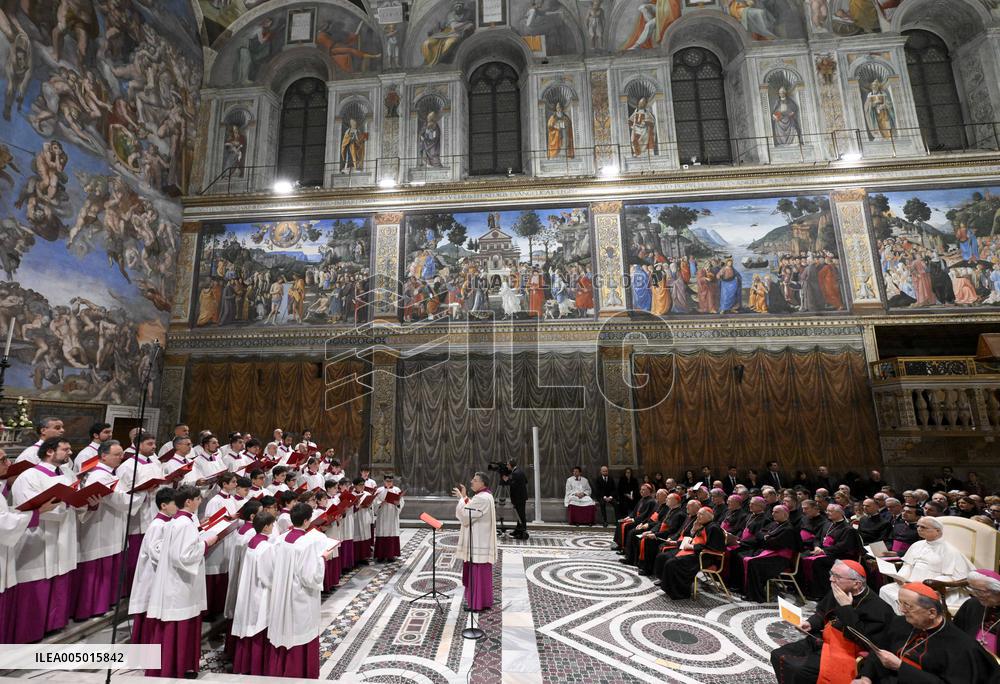 Pope Leo XIV At A Concert In The Sistine Chapel - Vatican
