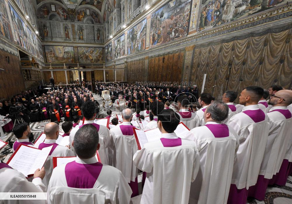 Pope Leo XIV At A Concert In The Sistine Chapel - Vatican