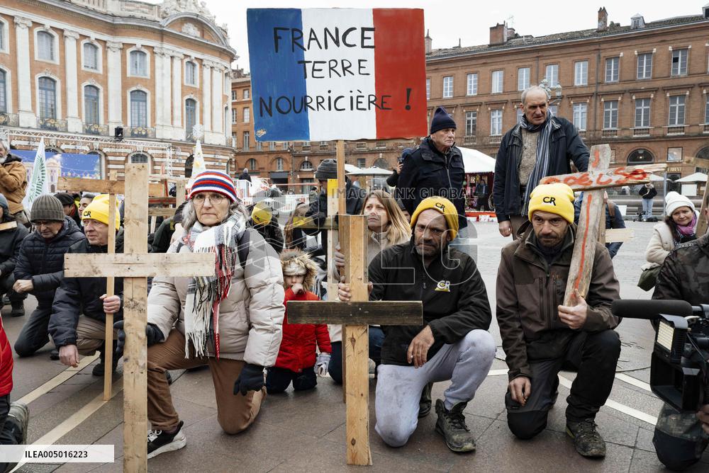 Action By The Inter-Union Group Of Farmers In Toulouse