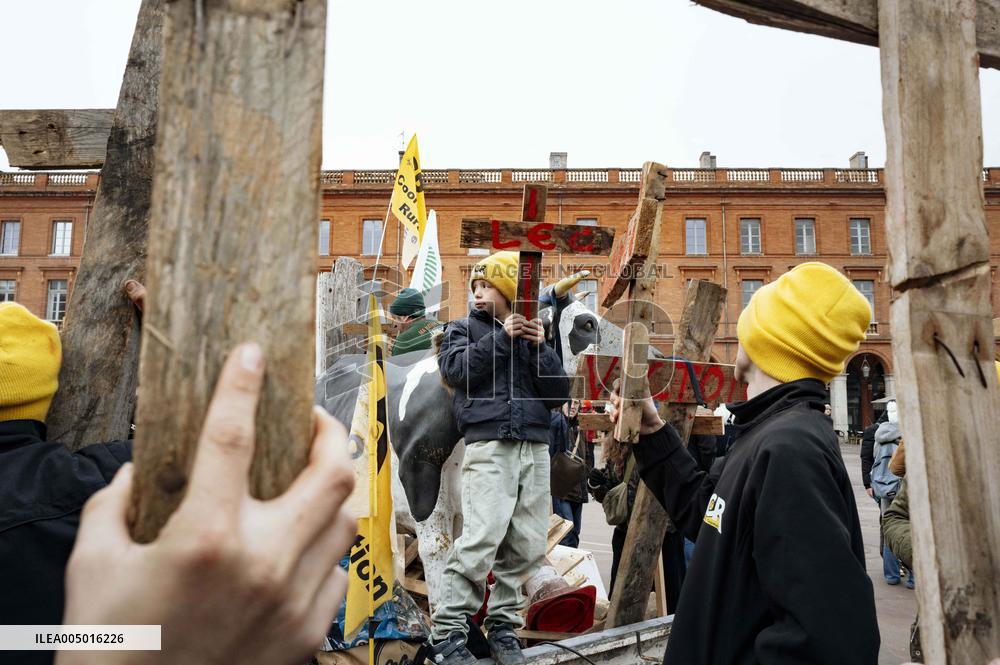 Action By The Inter-Union Group Of Farmers In Toulouse