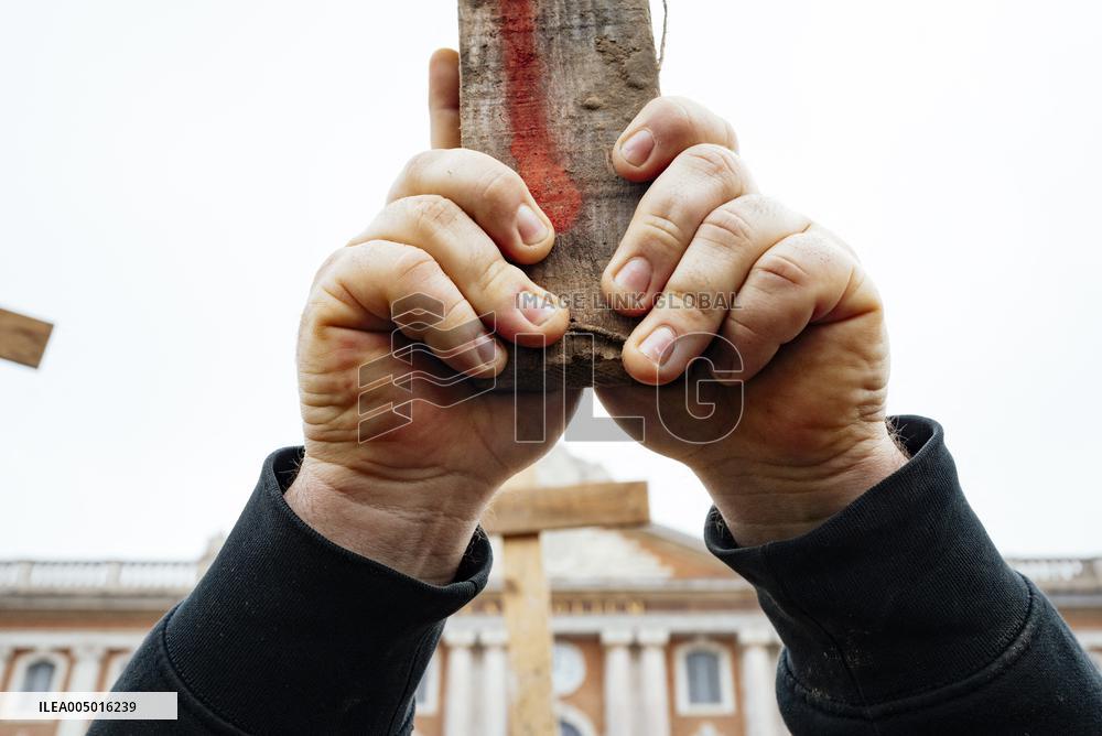 Action By The Inter-Union Group Of Farmers In Toulouse