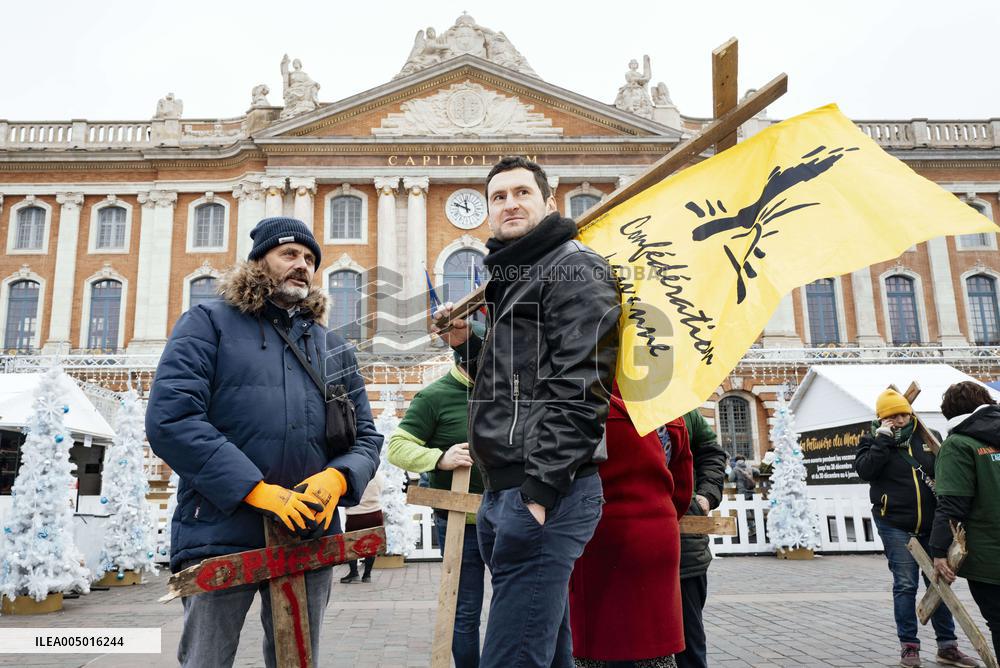 Action By The Inter-Union Group Of Farmers In Toulouse