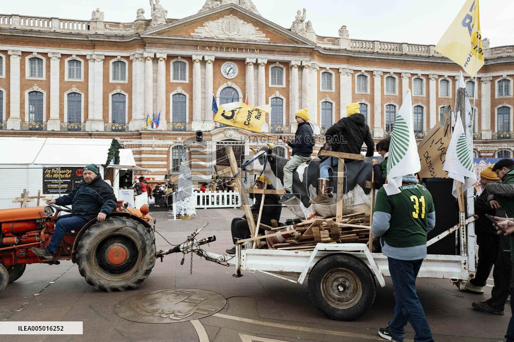 Action By The Inter-Union Group Of Farmers In Toulouse
