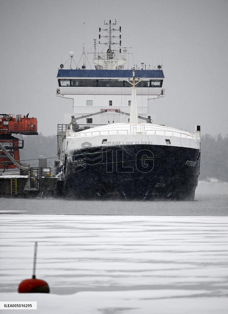 Cable break in the Gulf of Finland - Fitburg ship