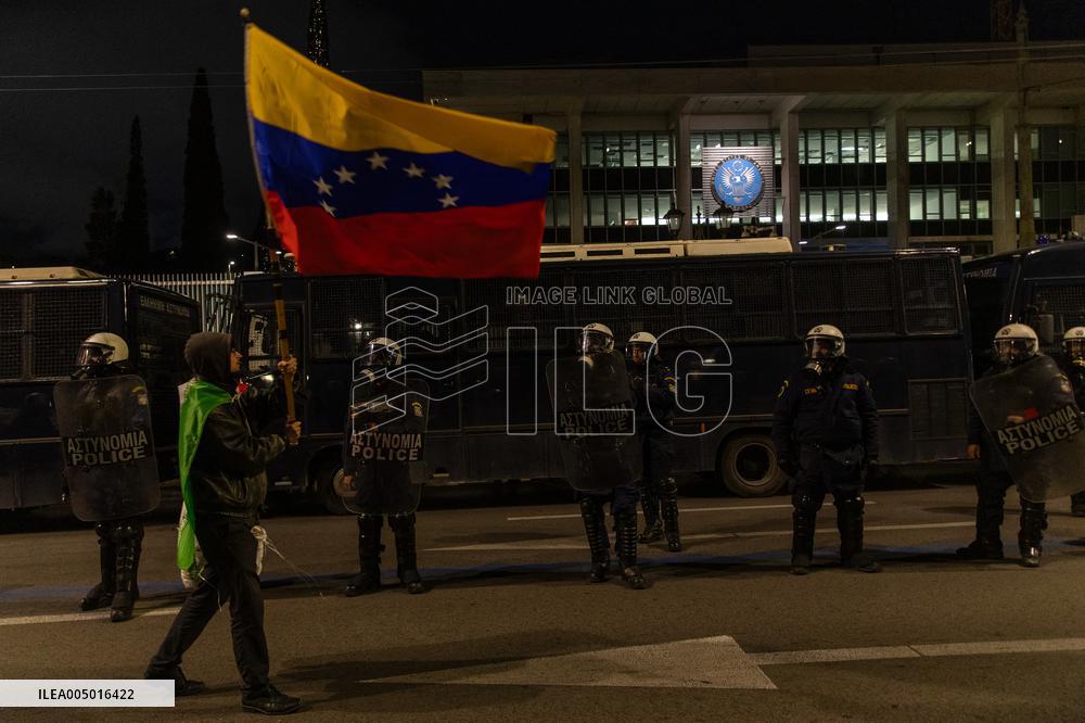 Protests Against US Capture Of Maduro - Greece