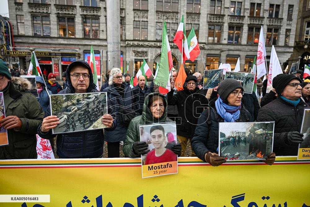 Gathering for Iran in Amsterdam