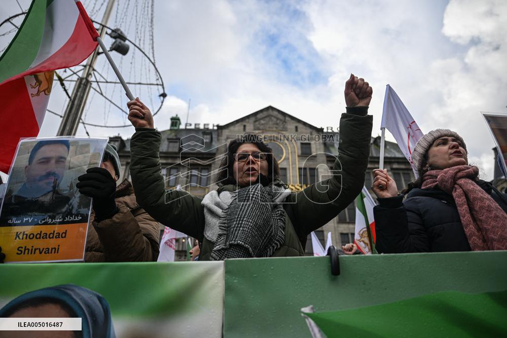 Gathering for Iran in Amsterdam