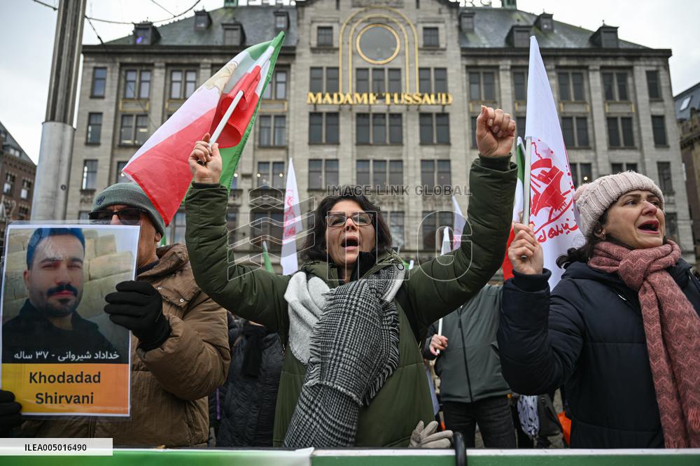 Gathering for Iran in Amsterdam
