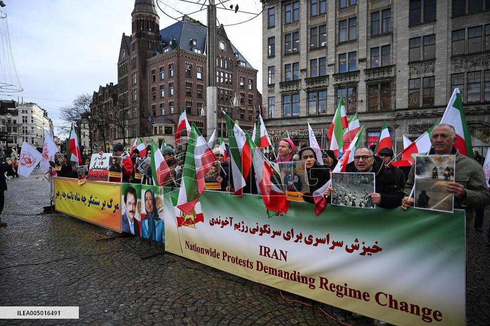 Gathering for Iran in Amsterdam