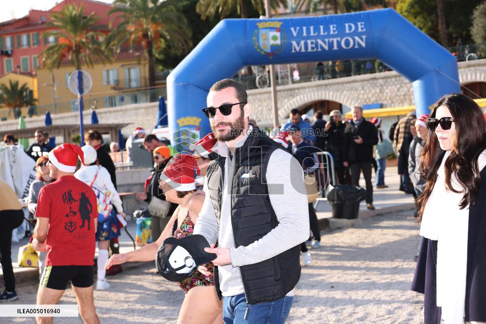 Louis Sarkozy in Menton For New Year’s Day Dip - France