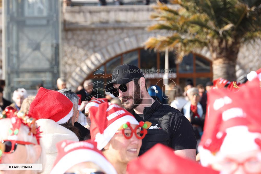 Louis Sarkozy in Menton For New Year’s Day Dip - France