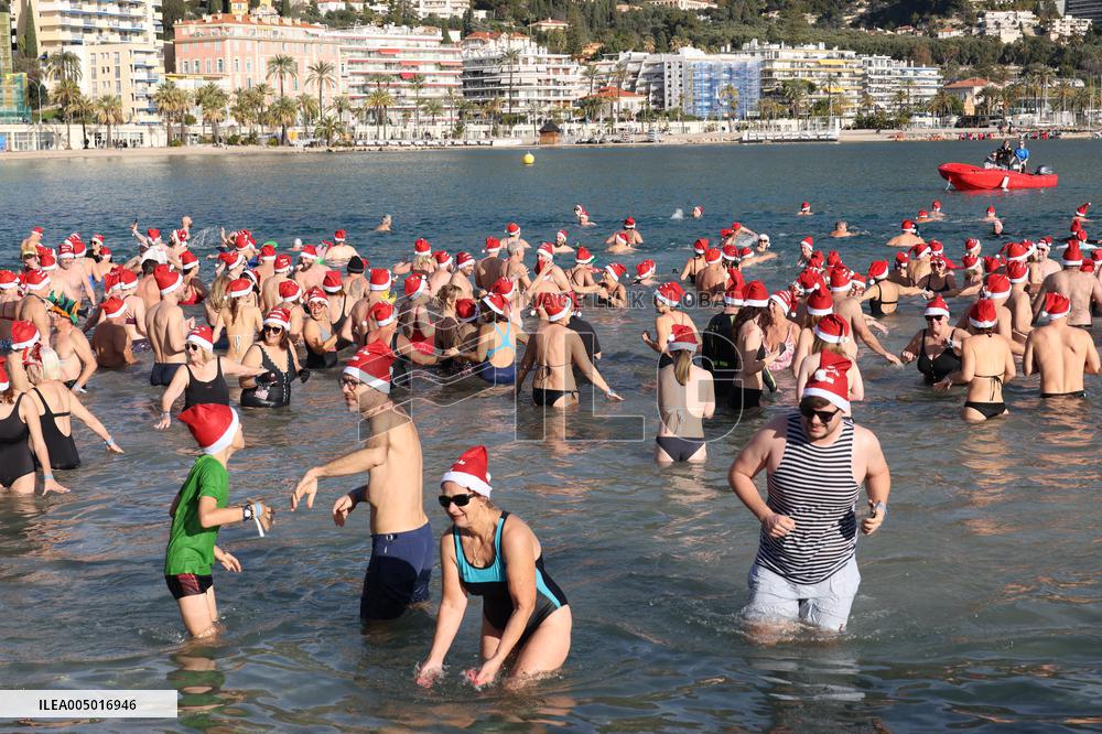 Louis Sarkozy in Menton For New Year’s Day Dip - France