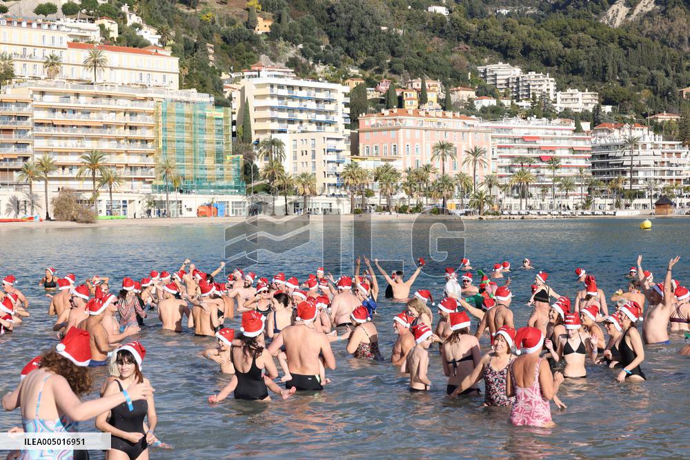 Louis Sarkozy in Menton For New Year’s Day Dip - France