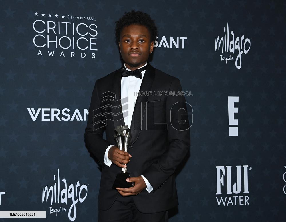 31st Annual Critics Choice Awards - Pressroom