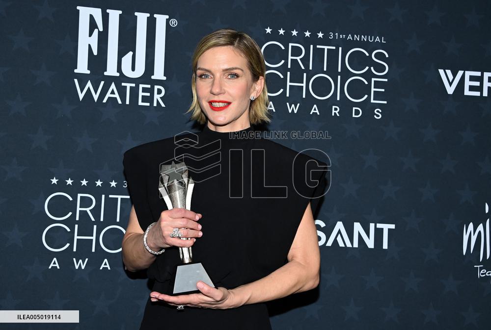 31st Annual Critics Choice Awards - Pressroom